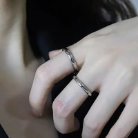 a pair of sun moon star couple girlfriends ring gift men and women simple classic student korean pair ring