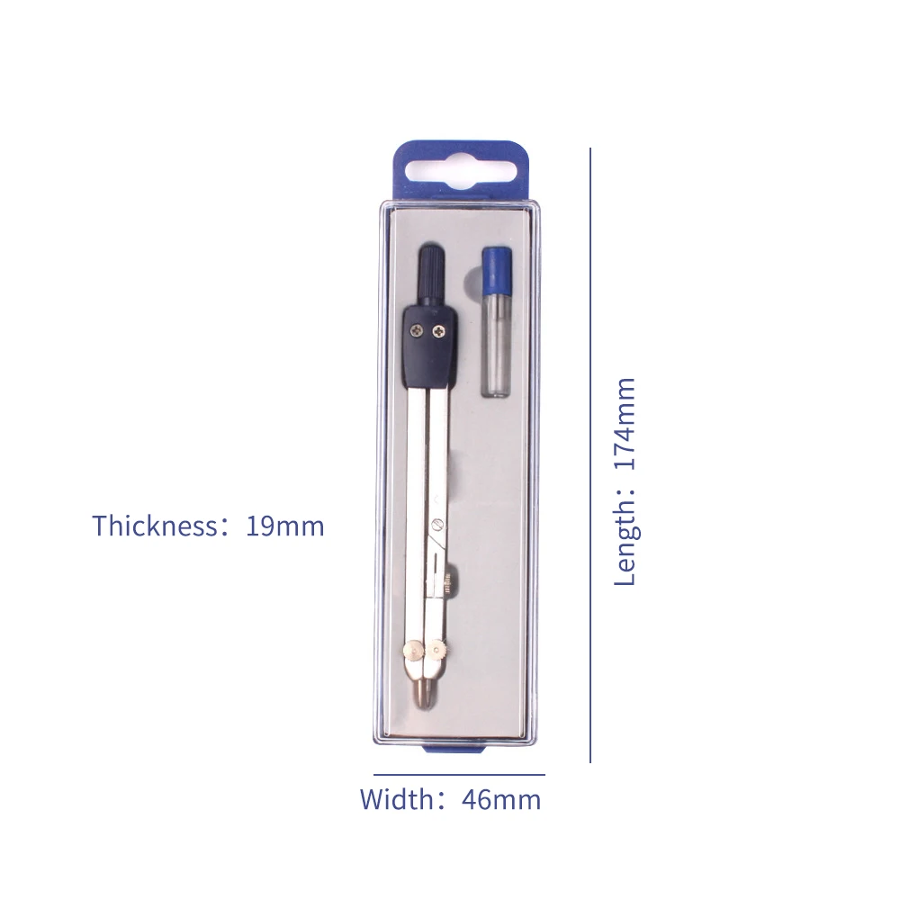 Профессиональный Металлический Компас для рисования чертежный инструмент со