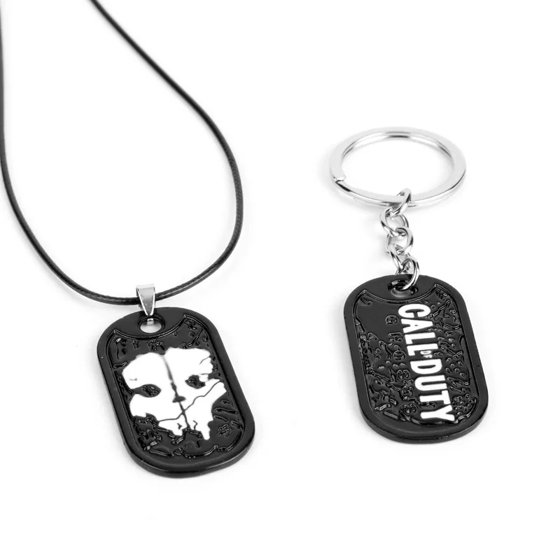Game Jewelry Call Military Ghosts Dog Tag Charm Pendant Necklace Duty Metal Keychain | Украшения и аксессуары