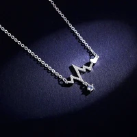 fashion women pendant necklaces aesthetic charm wedding party jewelry zircon heart pendant necklace valentines day gift ht168