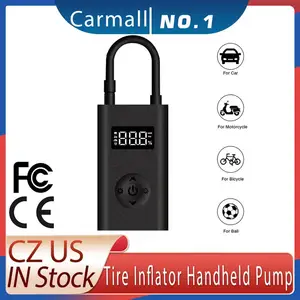 Портативный воздушный компрессор, ручной воздушный насос для автомобиля, велосипеда, шин, шаров, плавательных колец с фонариком, светодиодный