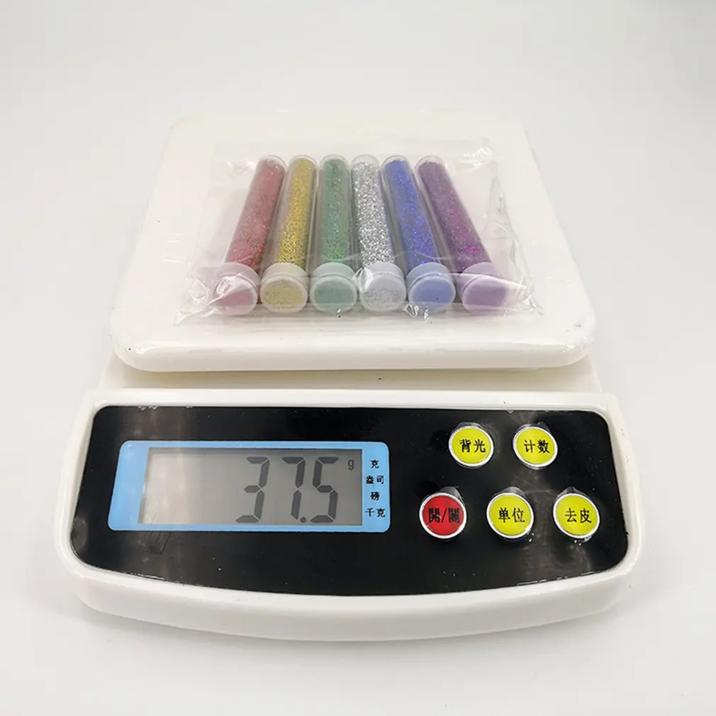 

6pcs Glitter Shake Jars Set Kit Extra Fine Glitter Art Supply DIY Handmade Slime Kit for Scrapbooking Party Crafts