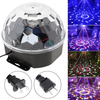 crystal magic ball led stage light 6 color 20w rgb disco dj stage lighting digital with 3mode voice control 120%c2%b0 cyclic rotation