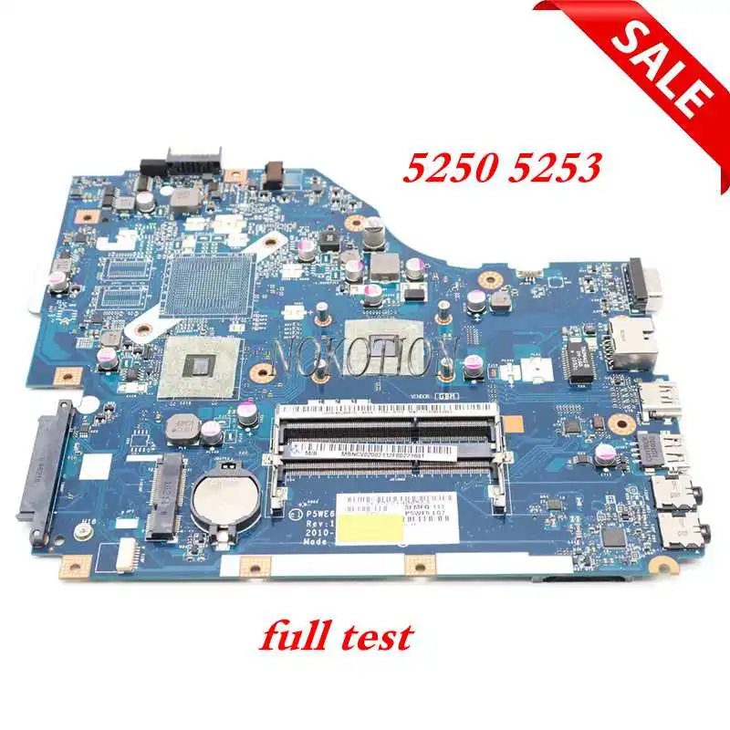NOKOTION P5WE6 LA 7092P для ноутбука ACER Aspire 5253 5250 Материнская плата MBNCV02002 материнская DDR3