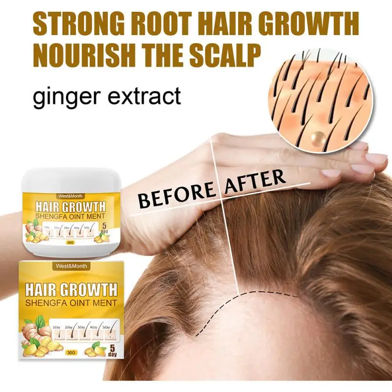 

Hair Growth Cream Ginger Hair Care Nutrition Repair Anti-dandruff Solid Hair Prevent Loss Repairs Hair Damage Restore Soft Hair