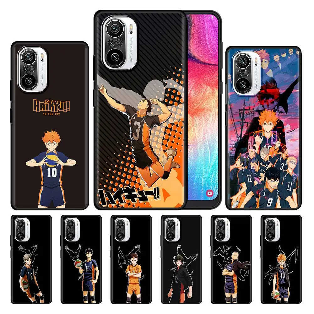 

Haikyuu Cartoon Silicone Phone Case For Xiaomi Redmi Note 10 9 8 Pro 7 9A 9T 9S 9C K40 8A 8T Soft TPU Back Cover Coque Funda
