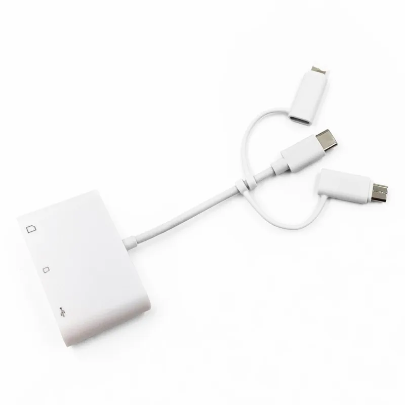 USB Card Reader 3-in-1 Universal TF Secure Digital Memory Cards Phone Adapter For Apple Android Type-C | Компьютеры и офис