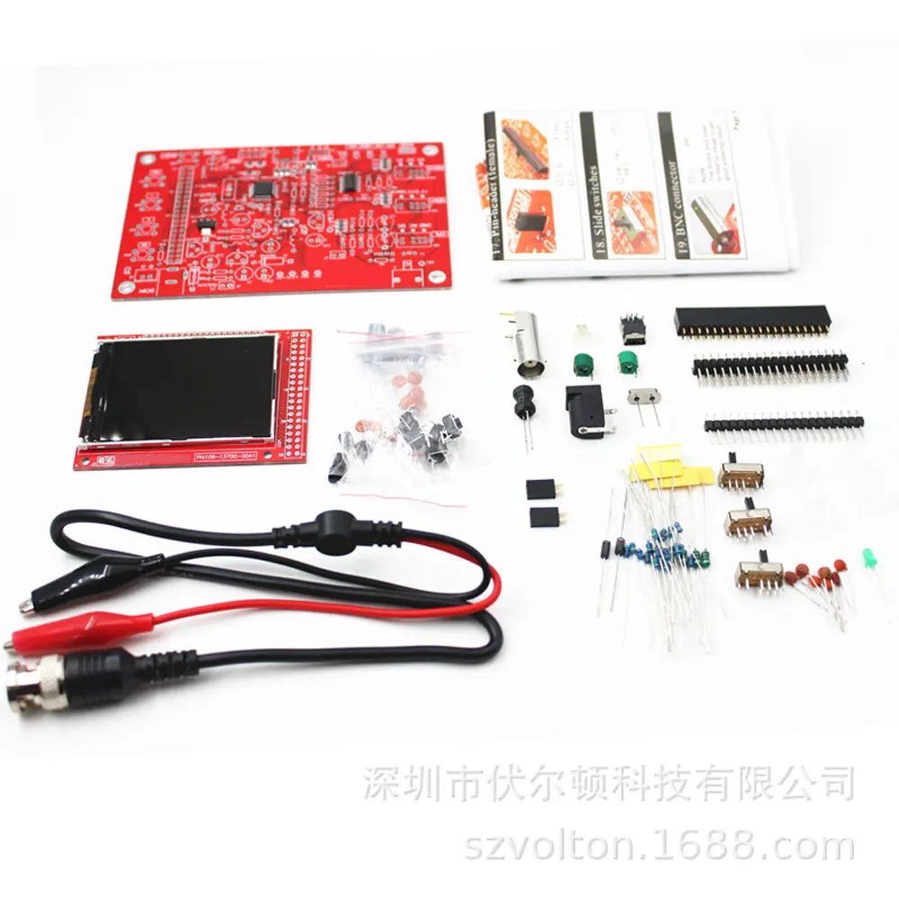 B DIY 2," цифровой осциллограф TFT Набор diy части для изготовления электронного диагностического инструмента обучения осциллографа лучшие продажи - Цвет: B