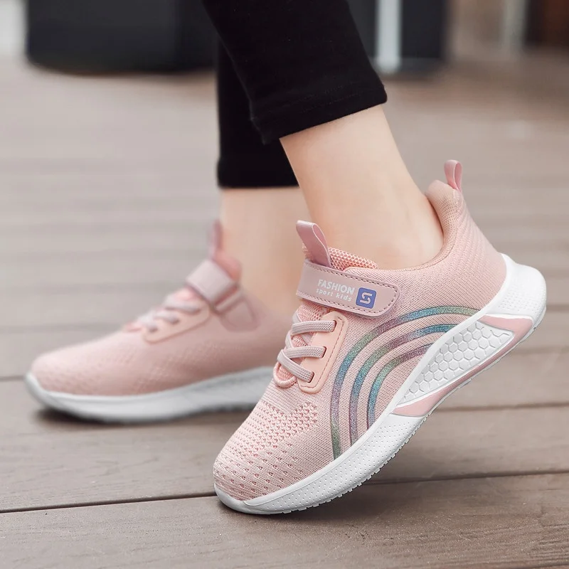 

2020 Autumn Children Shoes Brethable Mesh Kids Sport Shoes For Girls Fashion Casual Running Sneakers Girls Shoes baby girl shoes