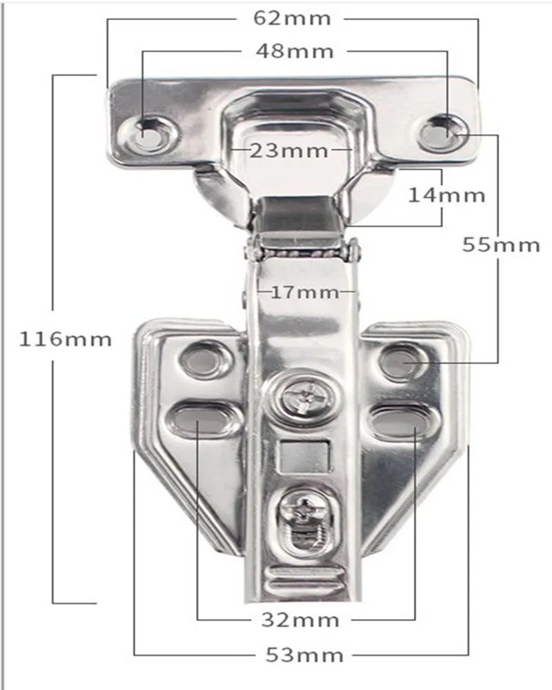 4 шт нержавеющий Сталь гидравлический шарнирный амортизатор буфера корпусной