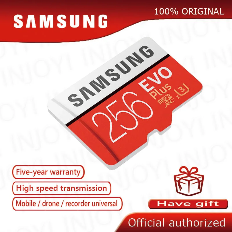 Оригинальная карта Micro SD SAMSUNG 16 ГБ 32 64 Гб 128 256 EVO Plus памяти MicroSD C10 tf карта|cartao de