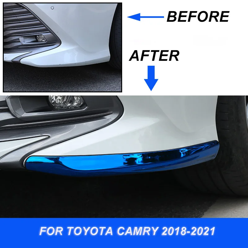 Автомобильный бампер из нержавеющей стали передняя губа угол для Toyota Camry Sports V6 XSE