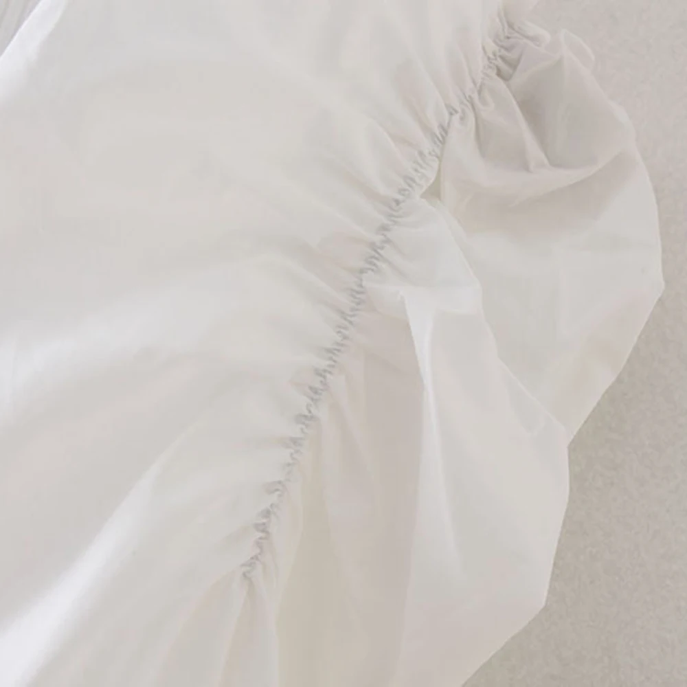 Женский пуловер свитер осень 2019 новая мода рукав-фонарик тянущийся вязанный с