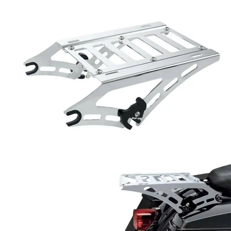 Монтажная багажная полка для мотоцикла с двумя ремнями Harley Tour Pak Touring Road King Electra