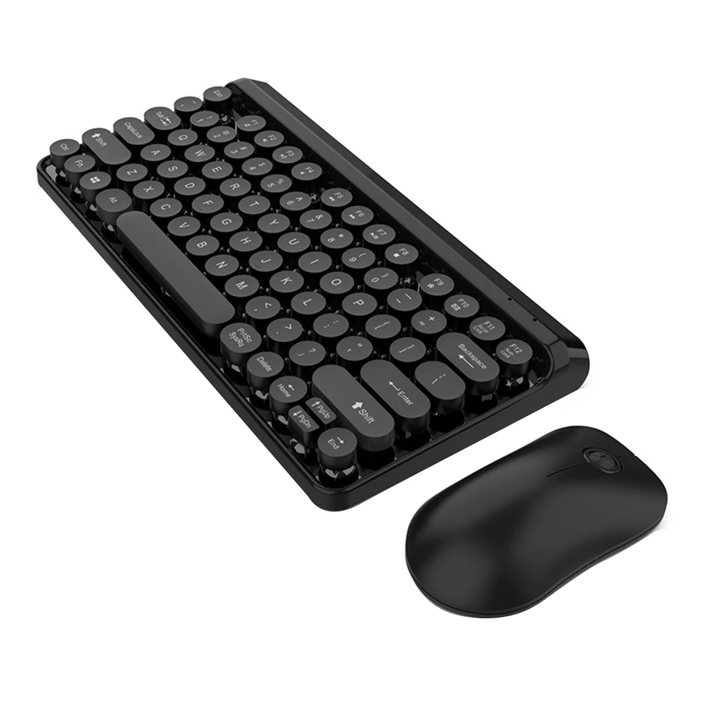 2,4G USB игровой портативный панк ключ офис водонепроницаемый беспроводной Чувствительный ABS Мультимедийные кнопки ультратонкая клавиатура мышь набор