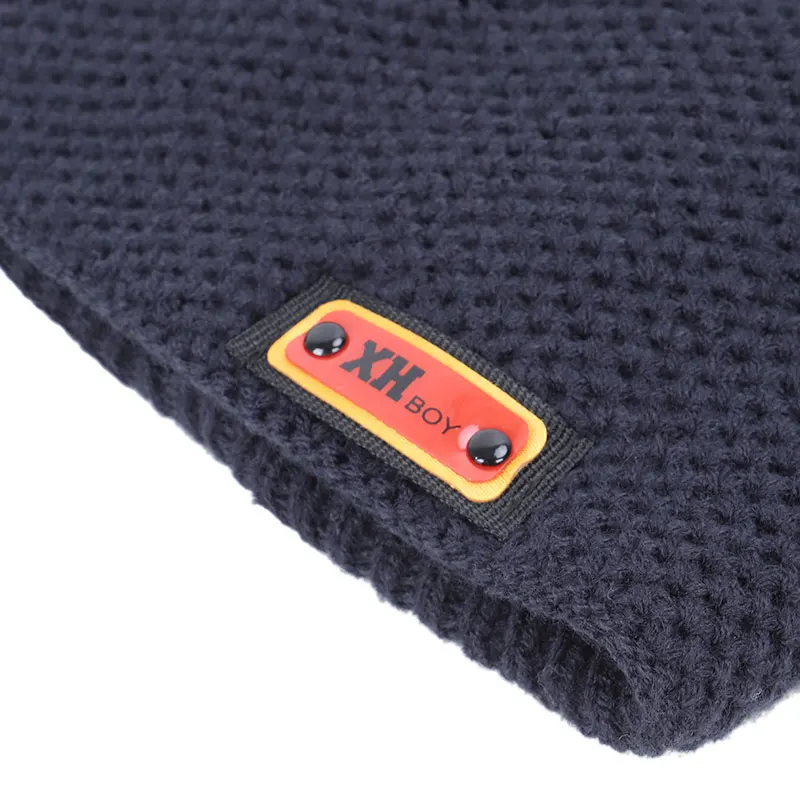 Новинка мужская шапка с черепом уличная теплая зимняя вязаная для мужчин и