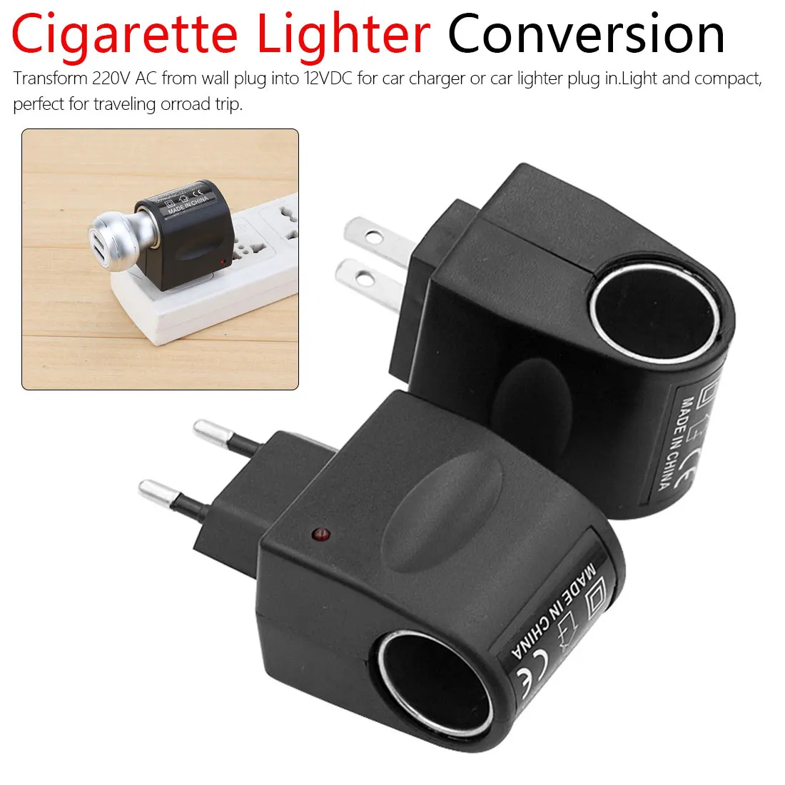 Бытовой прикуриватель 220 В переменного тока в 12 постоянного автомобильный