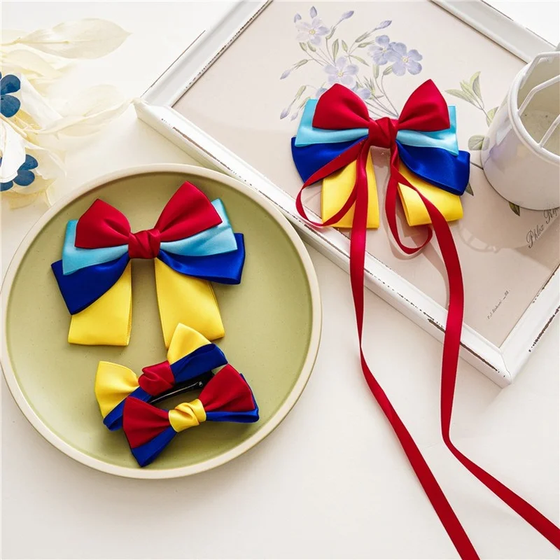 

Princess Bow Hair Accessories Fashion Satin Ribbon Hairpins Big Bow Hair Pins Women Girls Satin Ladies Hair Pins Cute