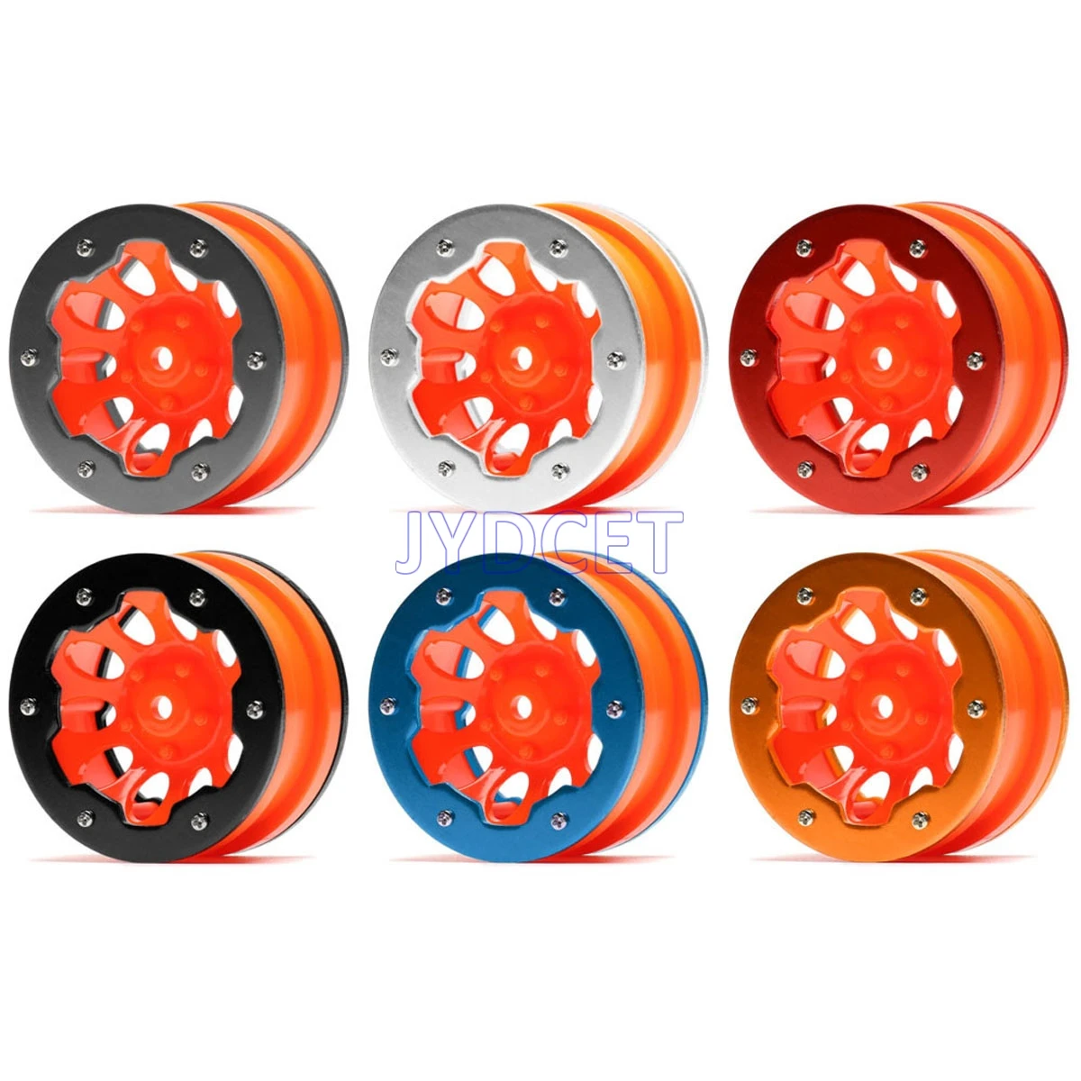 

Orange 10Hole Plastic 1.9" 54*40*27mm Beadlock Wheel Hub For 1/10 RC Crawler Traxxas TRX-4 Tamiya CC01 Axial SCX10