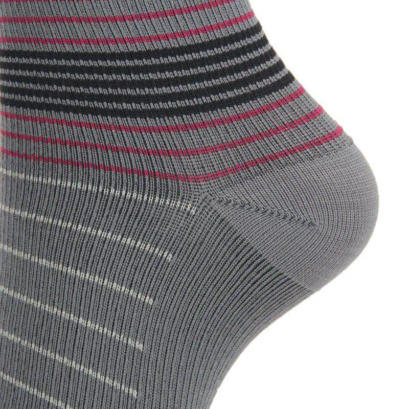 

Compression Socks Knee High Long Christmas Cap Tree Deer Striped Printed Polyester Nylon Outdoor Sports Casual Style Socks