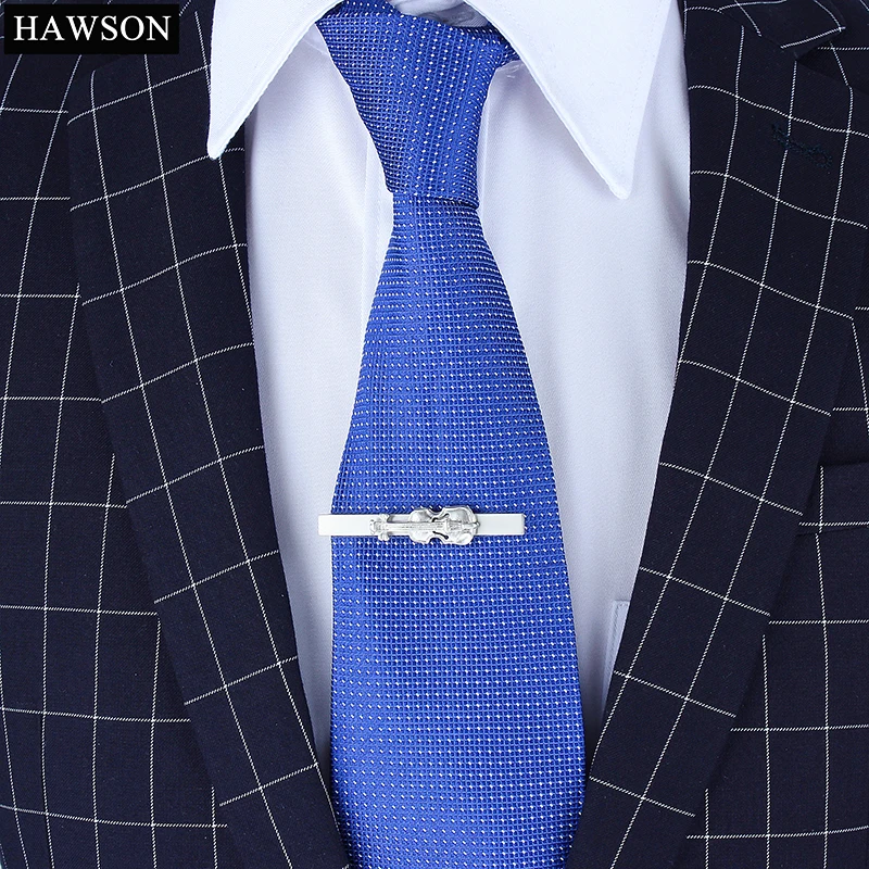 Модный зажим-гитара для галстука зажим Мужчин Ювелирные изделия новинка матовый