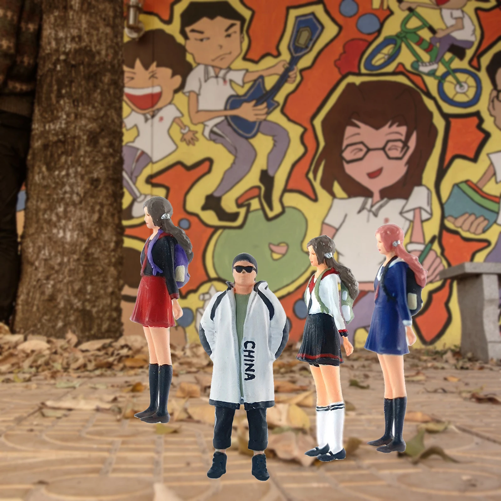 

Масштаб 4x1:64, миниатюрная фигурка, компоновка людей из смолы для детей, игрушка