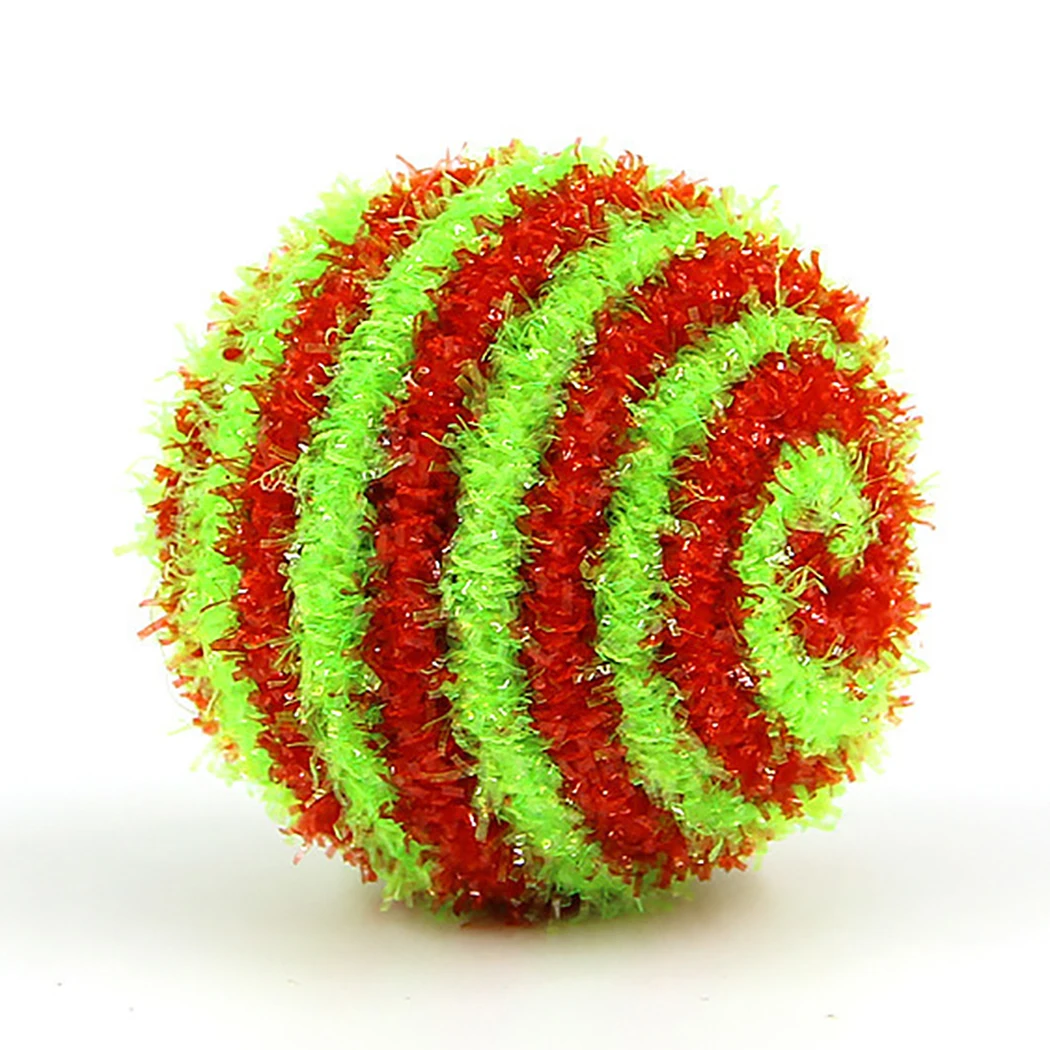 

1PCS Random Color 4.5cm Cat Ball Toy Creative Funny Tinsel Cat Exercise Ball Cat Bell Toy Pet Toy Interactive Toys Pet Product