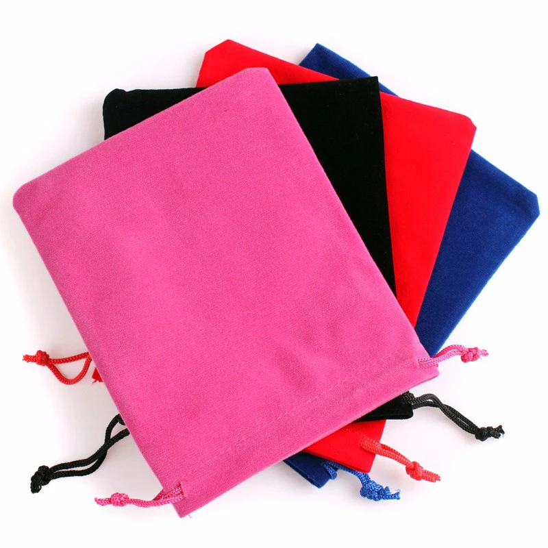 

5pcs/set Little Dice Bag Flannelette Pouch Bag Drawstring Jewelry Tarot Bag Board Game Jewelry Packaging & Display dice Bag