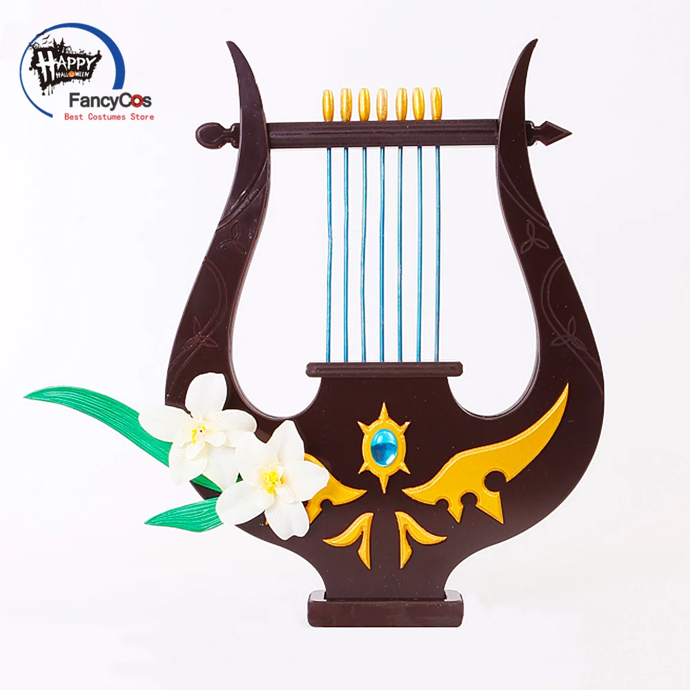 

Barbatos Props Cosplay Genshin Impact Bard Venti Harp Props Hair Clips Hairpin Barrette Barbatos Games Genshin Impact Costumes