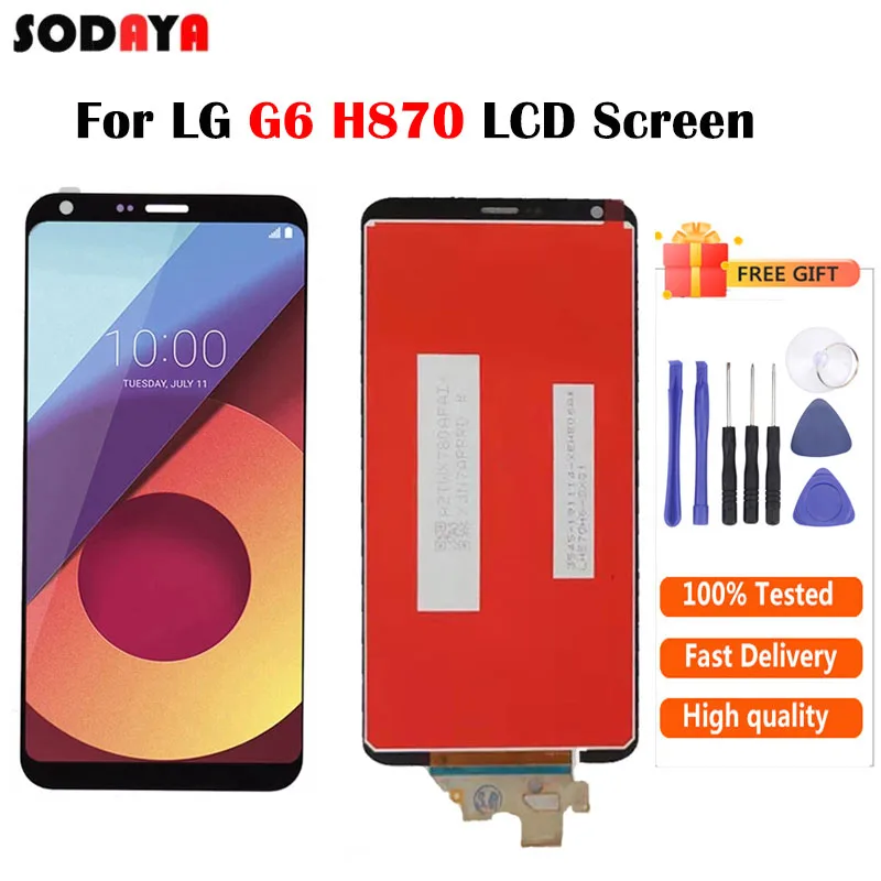 Полный ЖК дисплей для LG G6 LCD H870 H870DS H873 H872 LS993 VS998 с сенсорным экраном дигитайзер