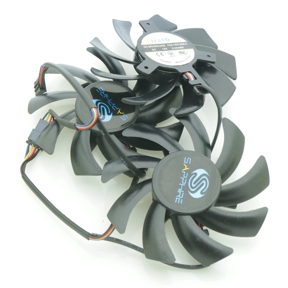 Видеовентилятор для Sapphire R9 280X 290 290X 390 390X OC 3 шт./лот шт./партия 85 мм 12 в пост. Тока 0 35