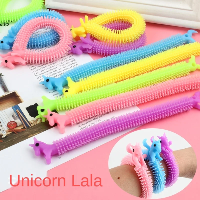 

Креативная ручная щетка для розыгрыша, единорог, Лала, гусеница, игрушки, Снятие напряжения, растость, сжимание, сжимание, веселые игрушки дл...