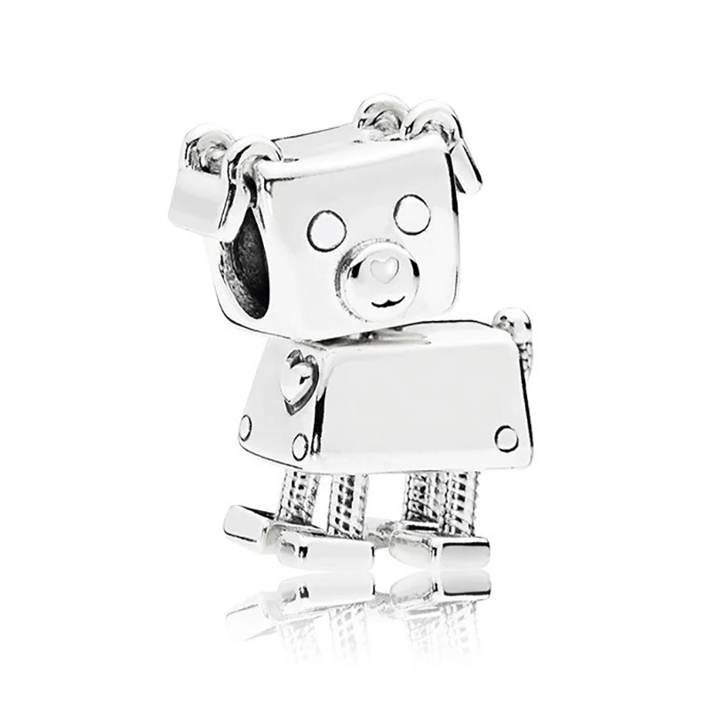 Белла лучший друг собака Бобби робот талисманы Fit Pandora браслет ожерелье для