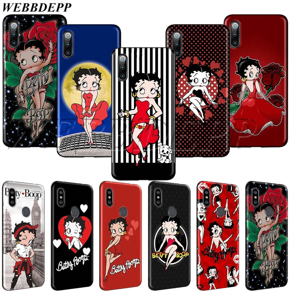 WEBBEDEPP сексуальный мягкий ТПУ чехол Betty Boop для Xiaomi Redmi MI Note 8 8A 9 9T CC9 CC9E A3 7A K20 Pro |