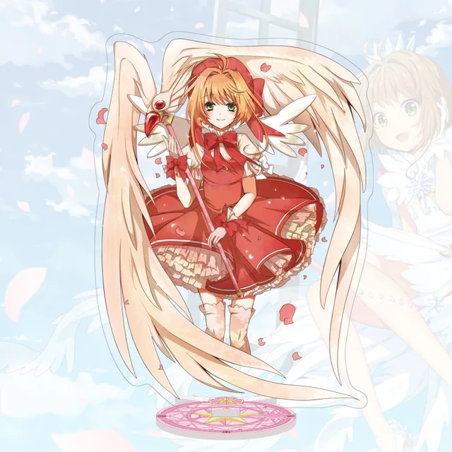 Аниме Cardcaptor искатель карт Sakura Li Shaoran прозрачная карта акриловая подставка фигурка настольное украшение Коллекция Модель игрушки Косплей Кукла