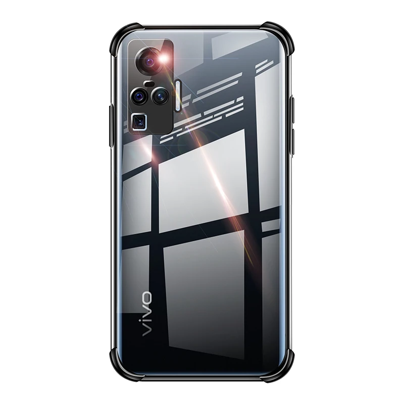 

Air Cushion Shockproof Case for VIVO X50 Pro Case Airbag Silicone Plating TPU Cover VIVO X50 Pro Plus Camera protection VIVO X50