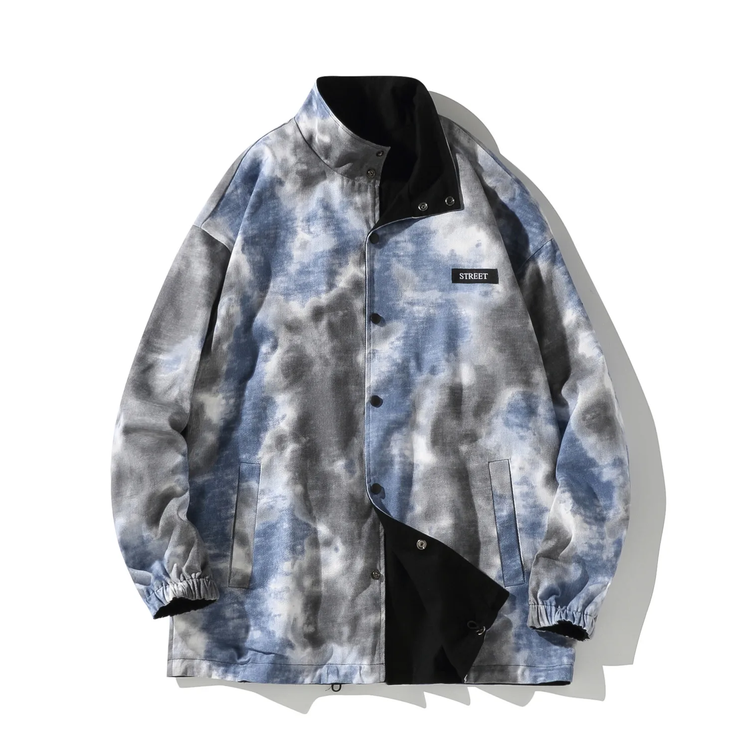 

2021 Autumn Men Bomb Jackets Printed Harajuku Windbreaker Overcoat Male Casual Outwear Hip Hop Streetwear Coats Men Dropshipping