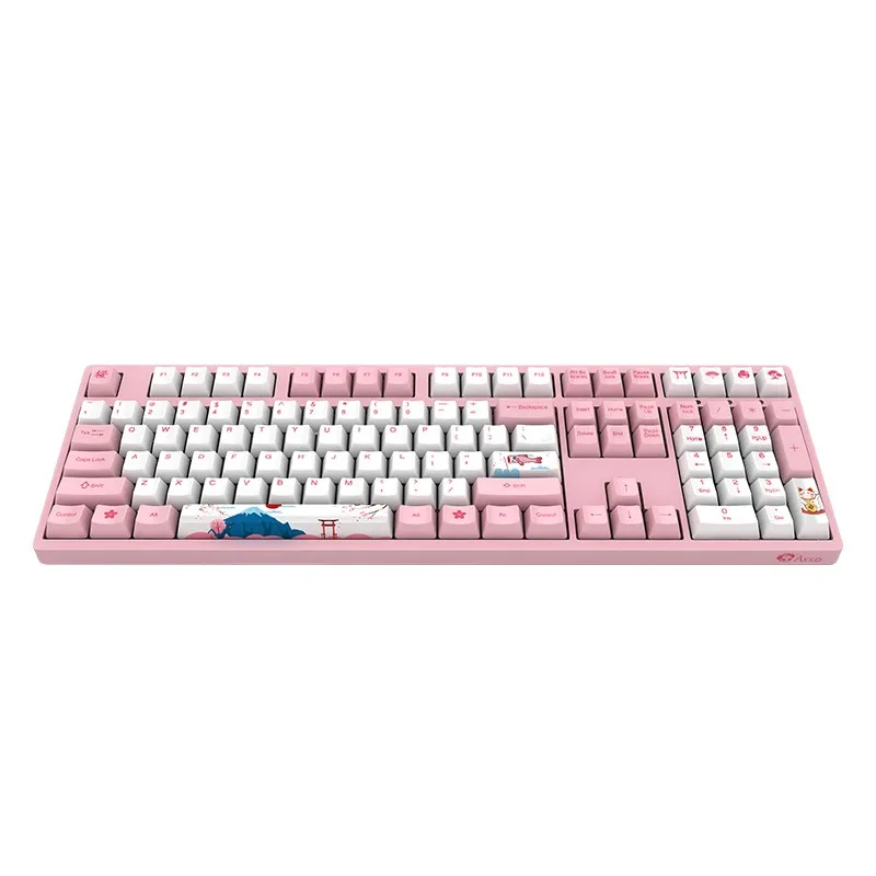 original akko 308730983108 tokyo sakura wired mechanical gaming keyboard 8798108 keys pbt computer gamer type c switch free global shipping