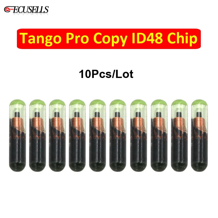 10 шт./лот ID48 чип транспондера Tango Pro копия стеклянный ID: 48 Автомобильный ключ