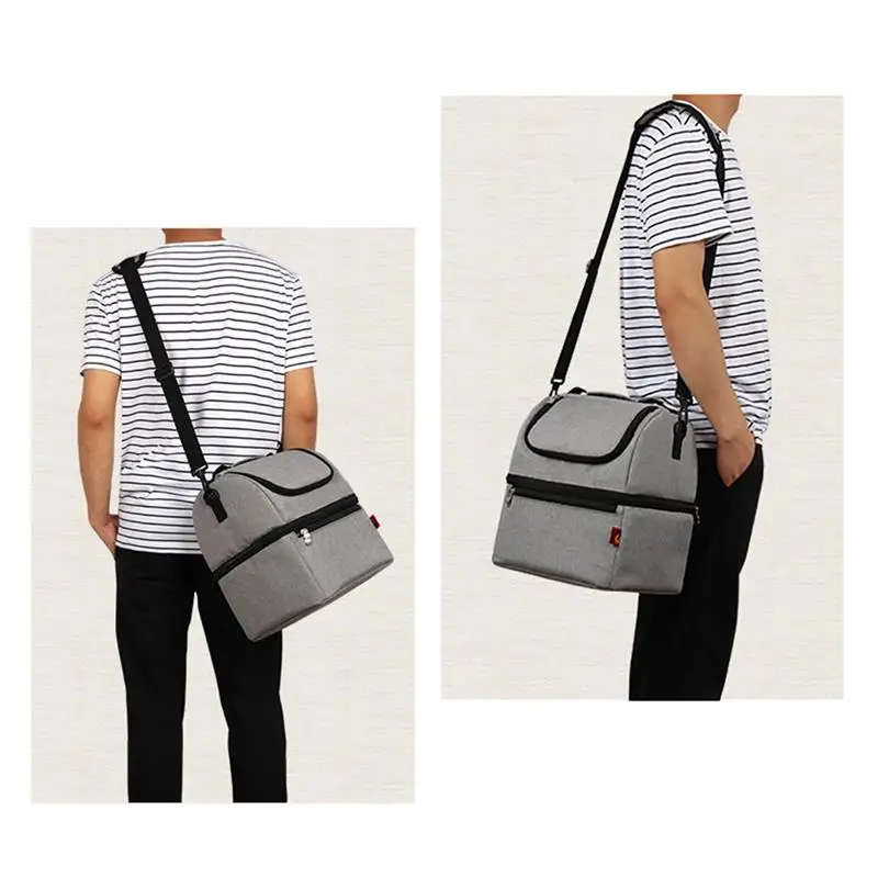 

Simple And Stylish Thermo Lunch Bags Thermal Lunch Box For Kids Food Bag Picnic Bag Handbag Cooler Insulated Lunch Box