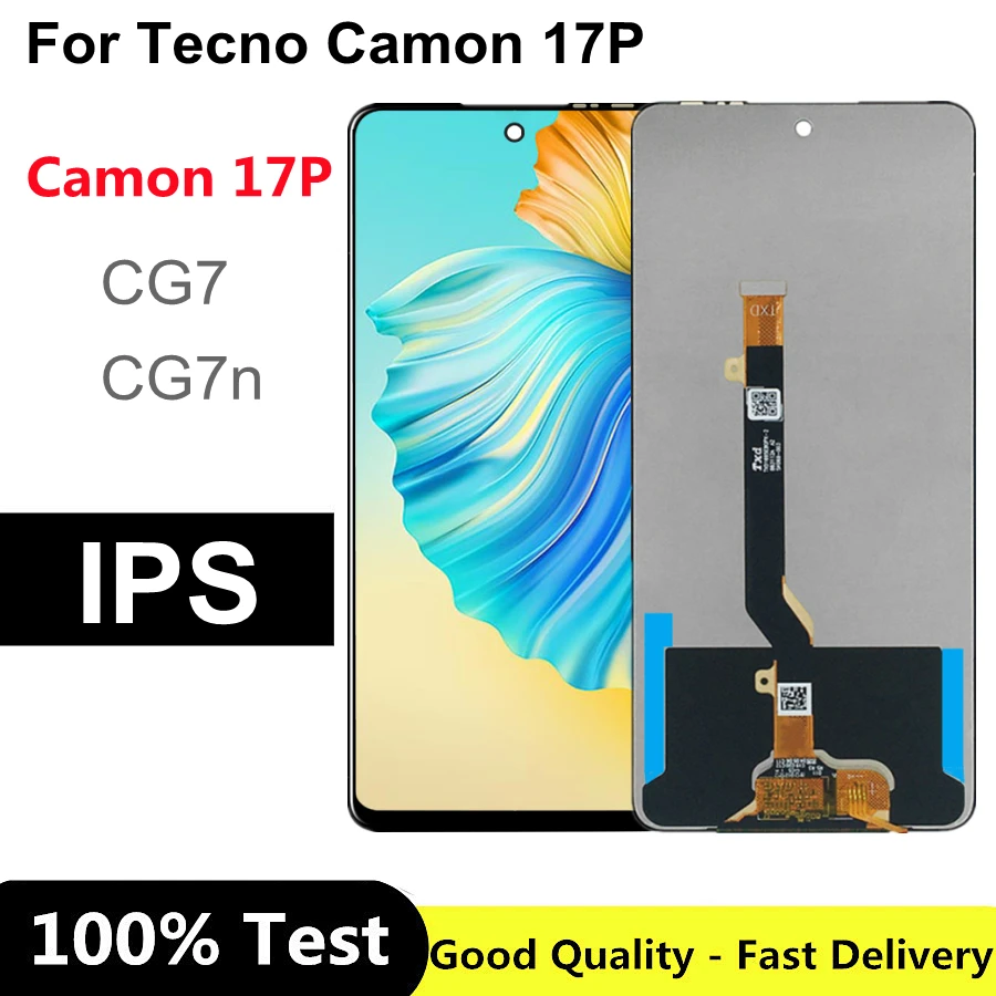 

ЖК-дисплей 6,8 дюйма для Tecno Camon 17P CG7, сенсорный экран в сборе CG7n, ЖК-экран в комплекте для TECNO Camon 17P LCD