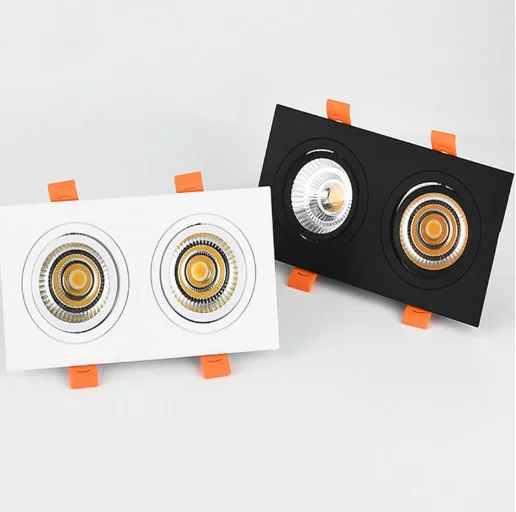 Square Dimmable Recessed COB LED Downlights 7W 9W 12W Ceiling Spot Lights AC85-265V Lamps Indoor Lighting |