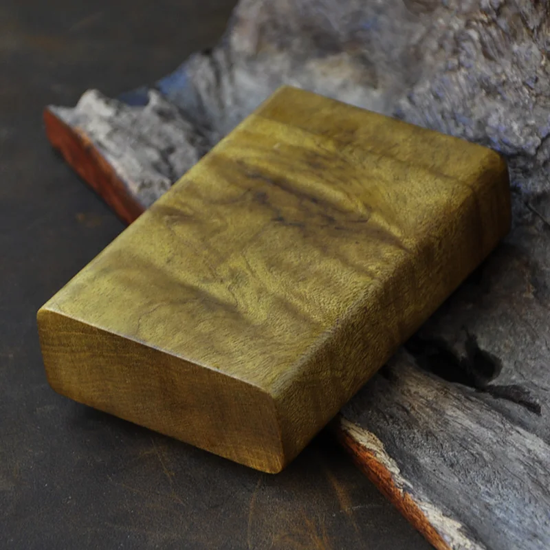 Сигаретная коробка из твердой древесины материал с отверстиями золотой наньму