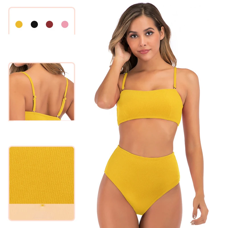 

Купальник женский, купальный костюм, пляжный раздельный купальник, женское бикини, европейский и американский сексуальный купальник с высо...