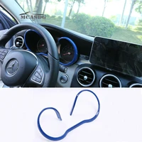 blue dashboard cover fit for mercedes benz c class w205 interior 2015 18