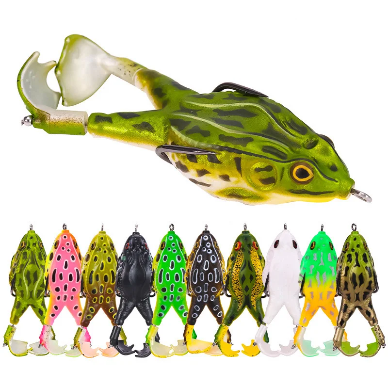 

Double Propeller Frog Bait Prop 16g Fishing Lure Soft Lure Soft Baits Shad Jigging Topwater Catfish Silicone Artificial Wobblers