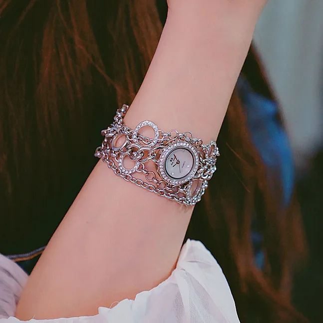 

2021 student sports watch new concept creative steel mesh belt ladies watch bracelet watch full diamond ladies watch quartz watc
