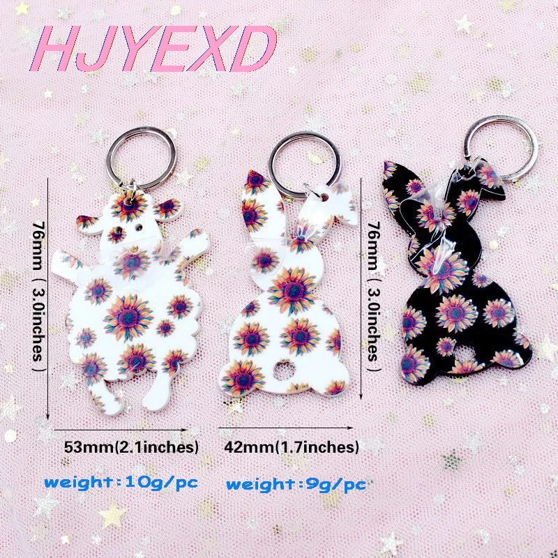 3 дюйм (ов) акриловое волокно пасхальное брелок корова кролик с рисунком Овцы на