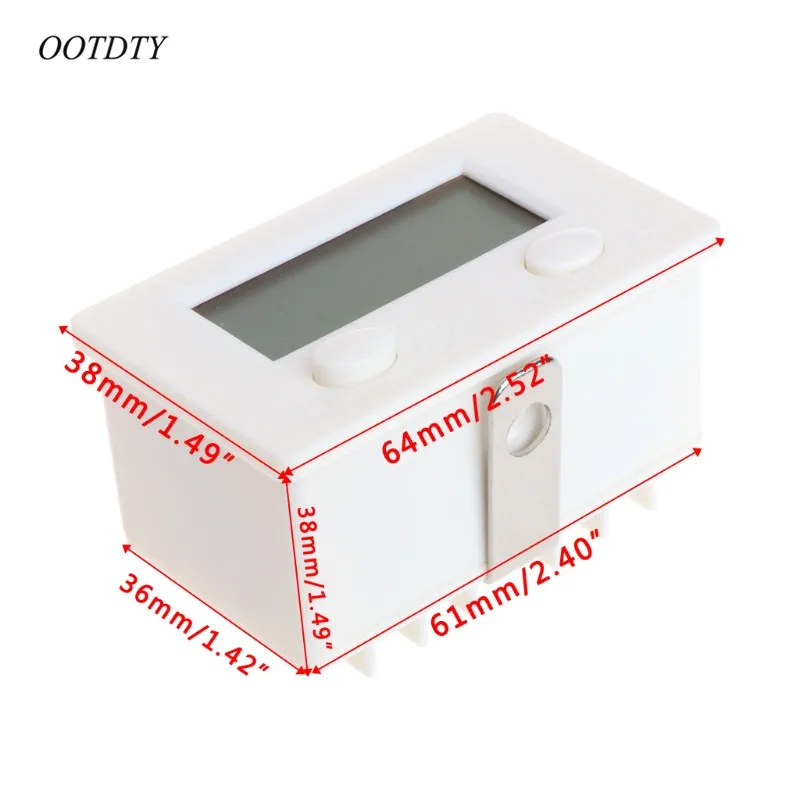 OOTDTY ЖК дисплей цифровой 5 разрядный Удар счетчик w/магнитный съемник для жестких