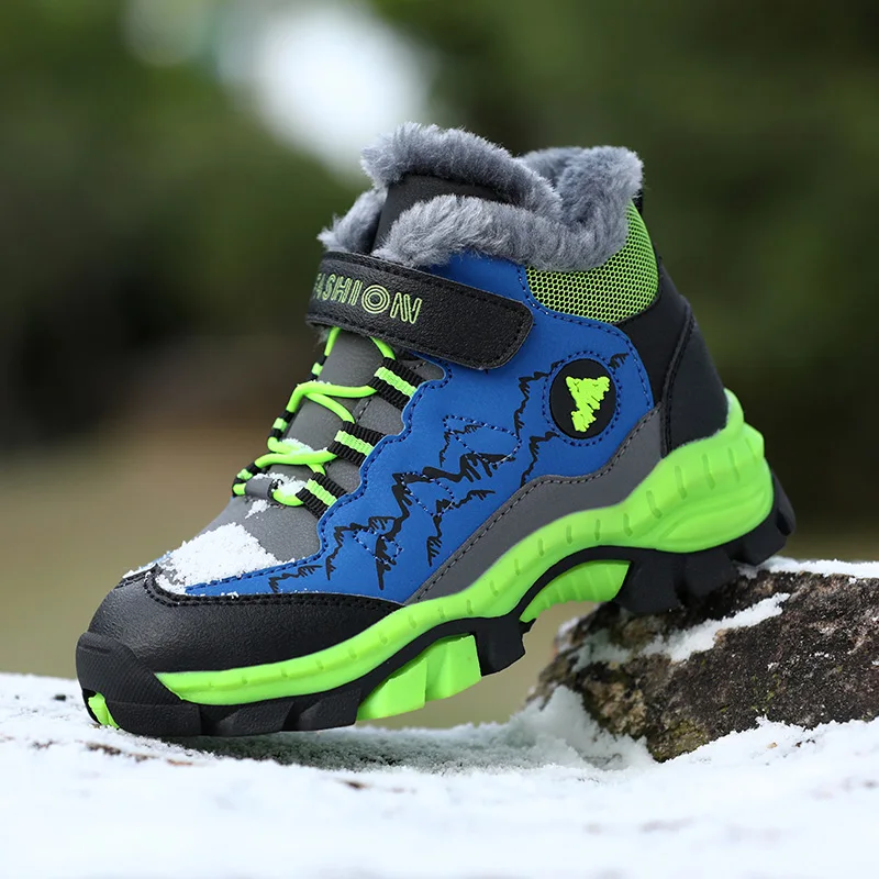 Детская обувь зимние ботинки для мальчиков девочек зимняя подростков теплая